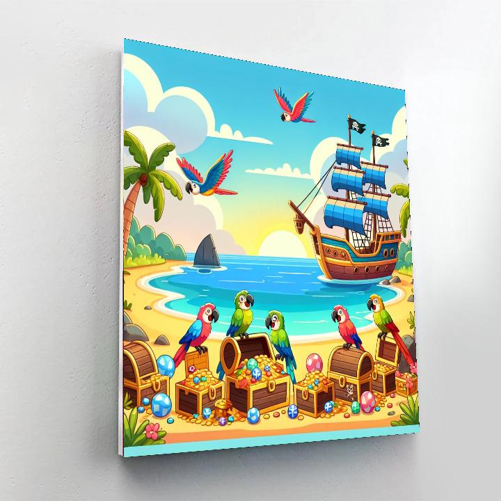 Pirate Cove Expedition Painting Number Kit