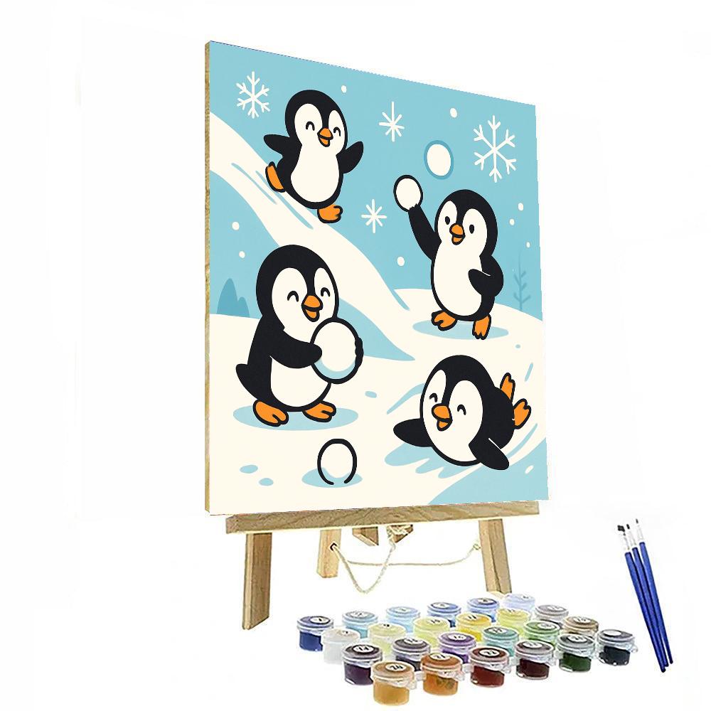 Adventurous Penguin Squad DIY Paint By Numbers