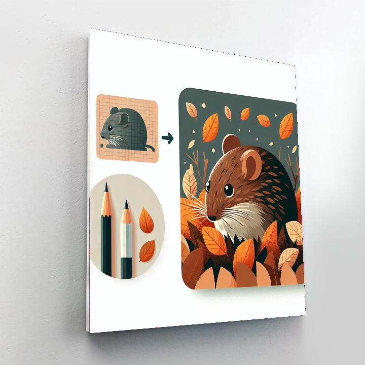 Vivacious Vole Paint By Numbers Art