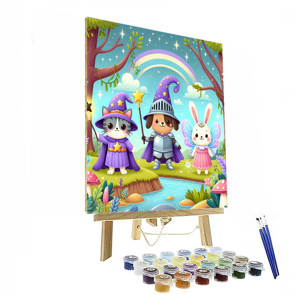 Fantasy Adventures With Pets Painting Number Kit