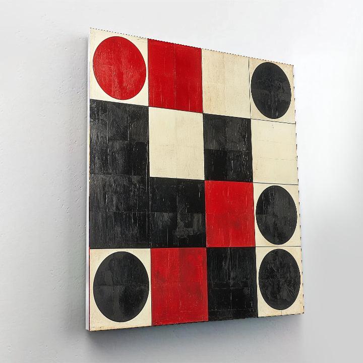 Kazimir Malevich Inspired Geometric Equilibrium  Paint By Color