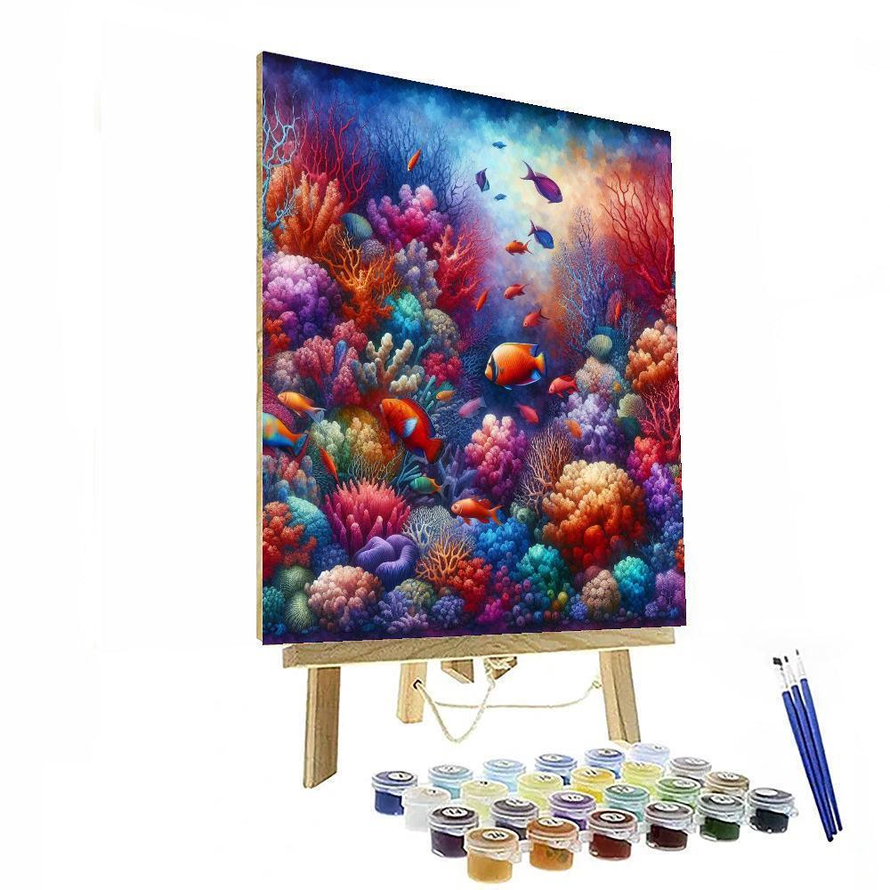 Colorful Coral Reef Dive DIY Paint By Numbers