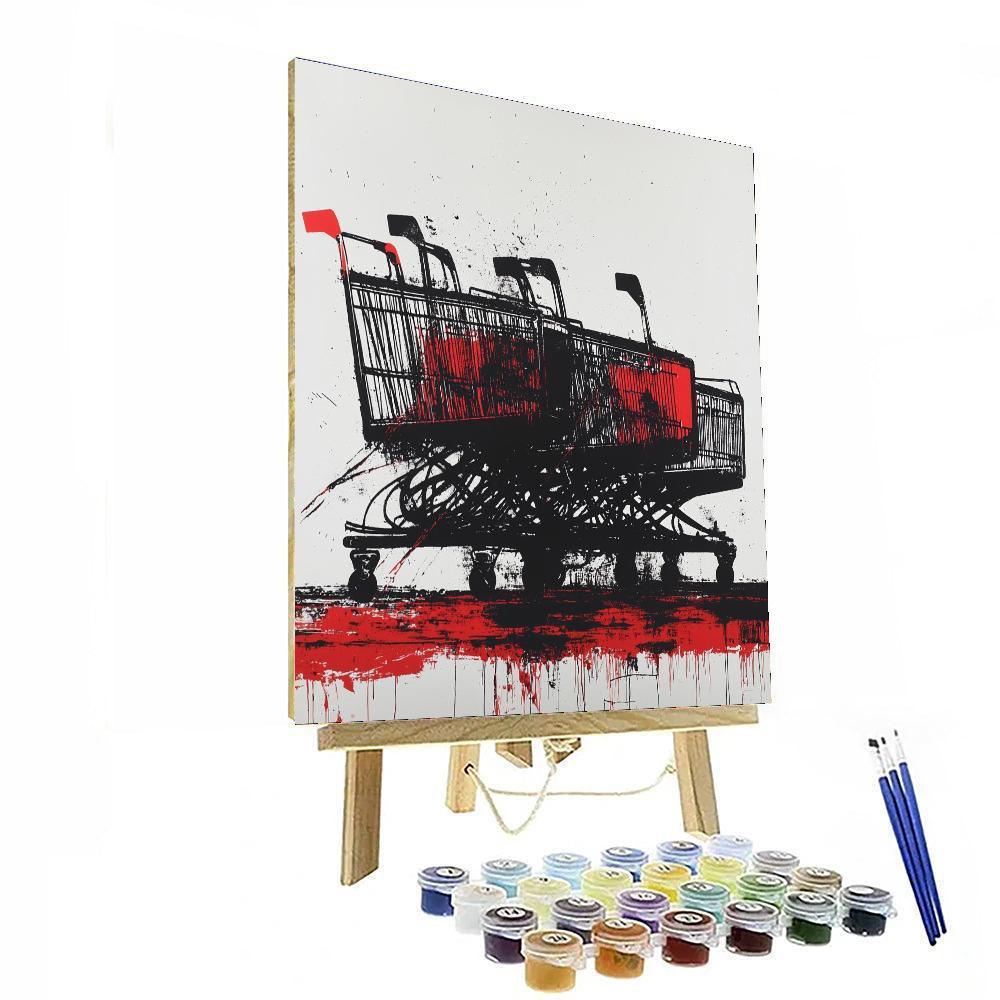 Banksy Inspired Consumerism Trap  Paint By Number