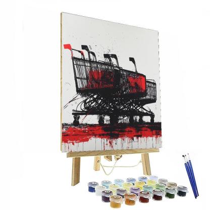 Banksy Inspired Consumerism Trap  Paint By Number