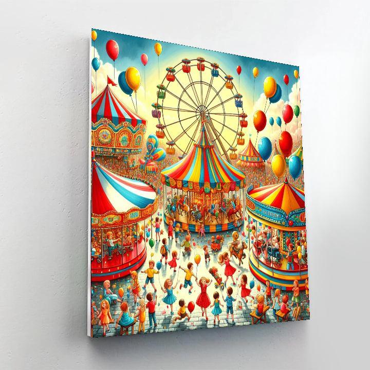 Lively Carnival Festivities Painting Number Kit