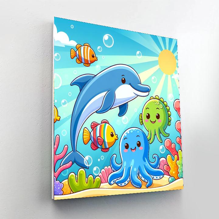 Happy Ocean Exploration Paint By Numbers