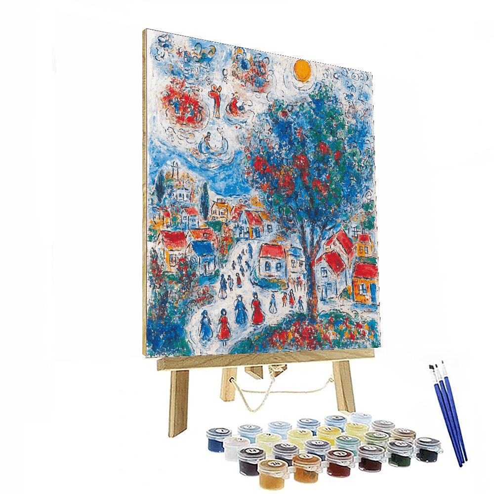 Marc Chagall Inspired Chagall's Enchanted Village  Painting By Numbers Kit