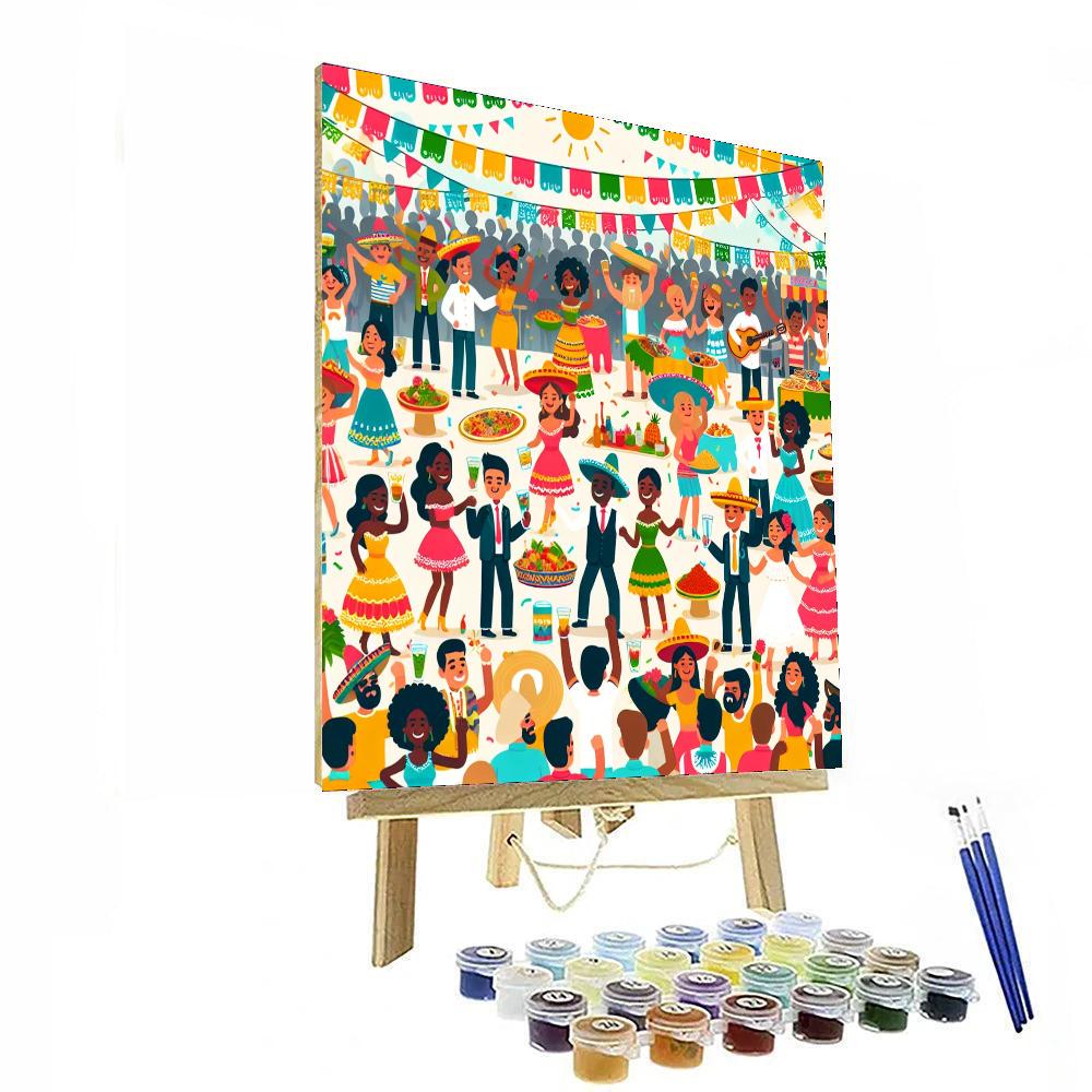 Festive Fiesta Fun Painting Number Kit