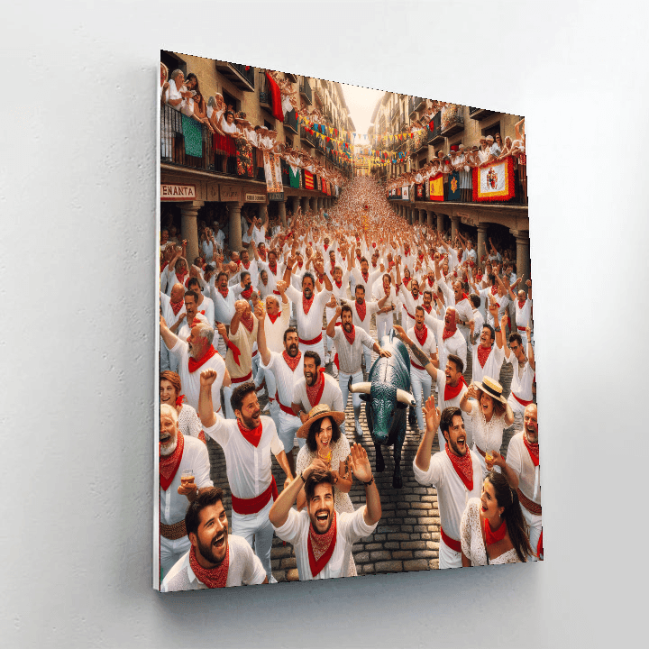 San Fermin Festival - Spain Painting By Numbers Kit