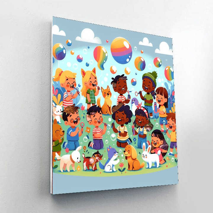 Bubbly Bubble Bash Paint By Color
