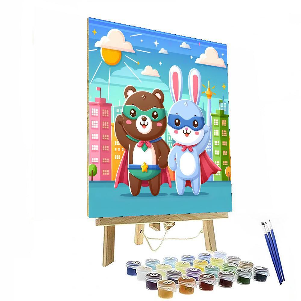 Adventurous Animal Heroes Paint By Color