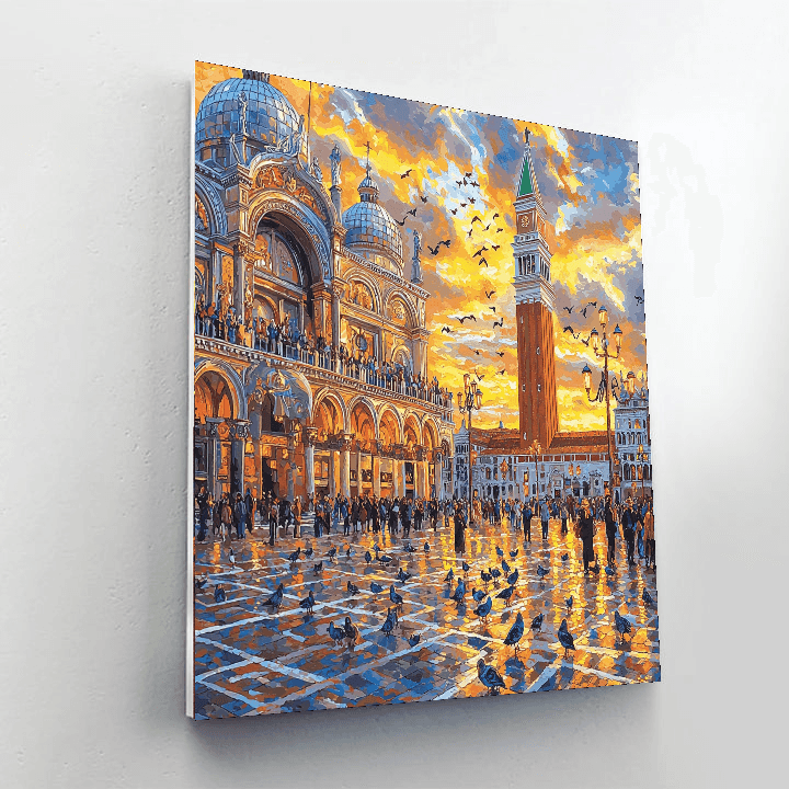 Piazza San Marco - Venice, Italy Numbered Painting Kits