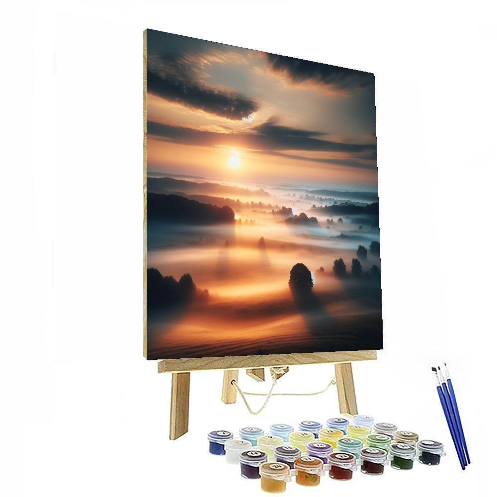 Blissful Morning Mist Paint By Numbers Art