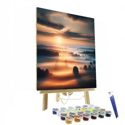 Blissful Morning Mist Paint By Numbers Art