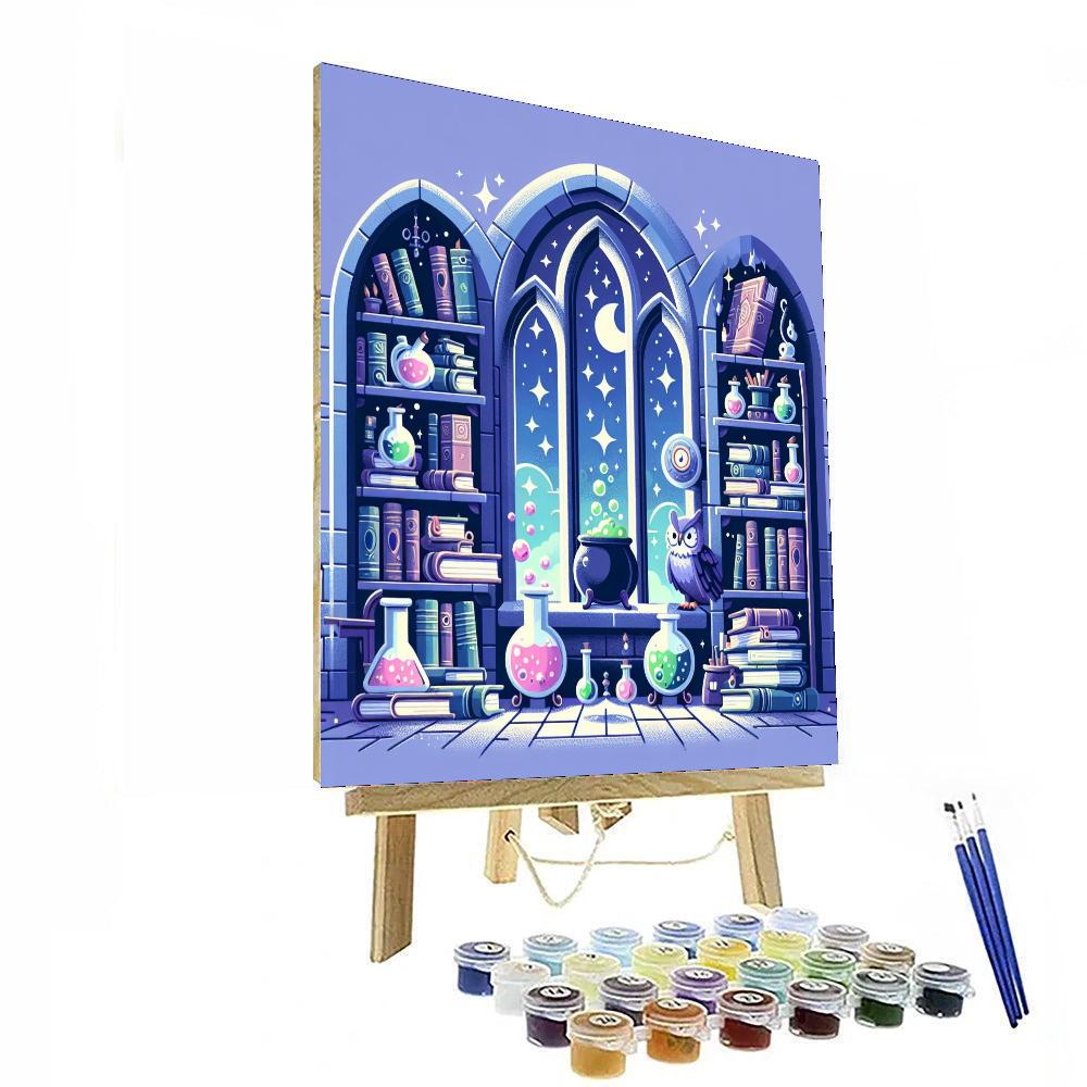 Wizard's Enchanted Tower Painting Number Kit