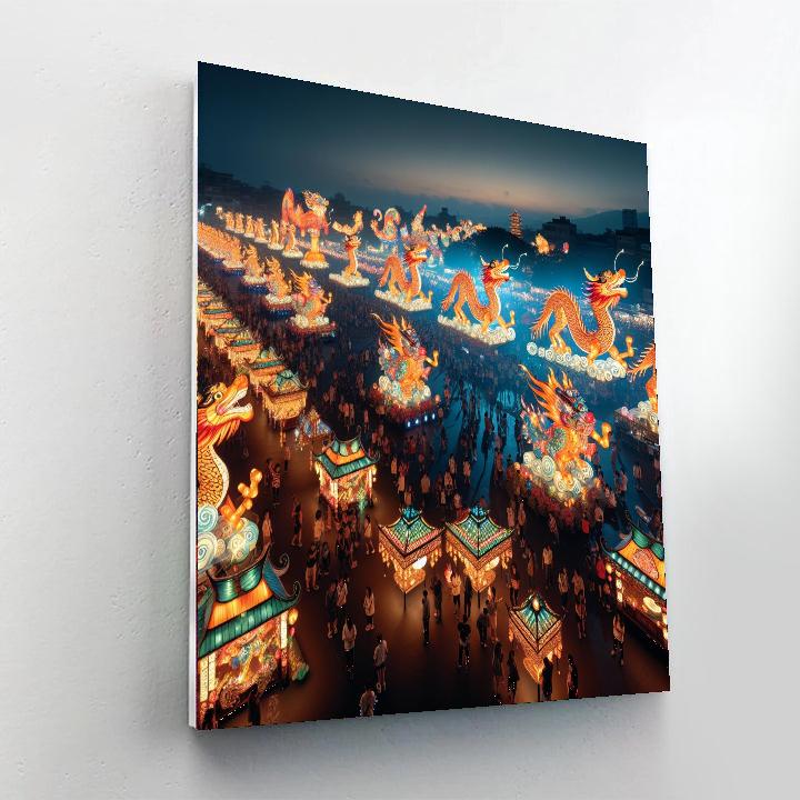 Taiwan Lantern Festival - Chiayi, Taiwan Number Painting