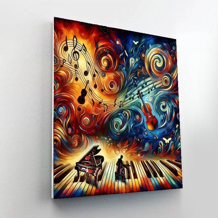 Harmonious Music Notes Number Painting
