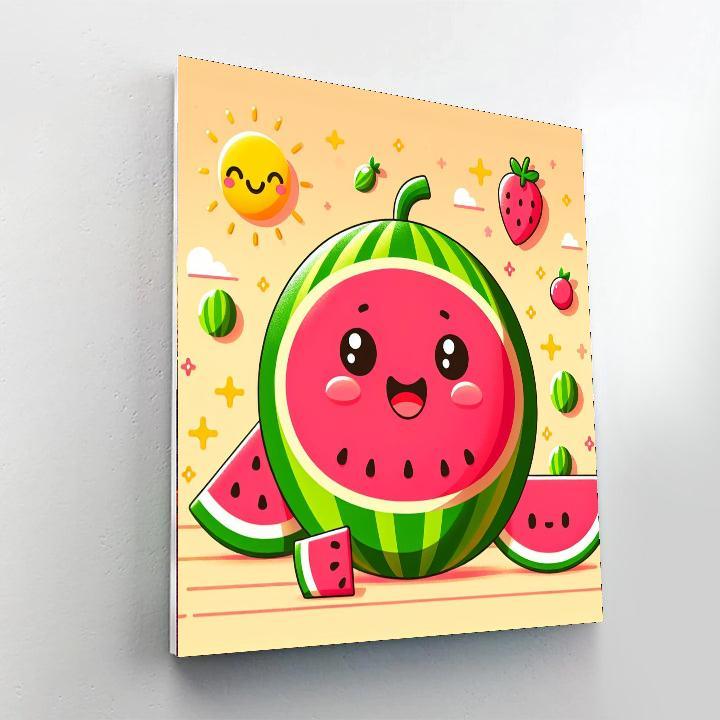 Wondrous Watermelon Paint By Number