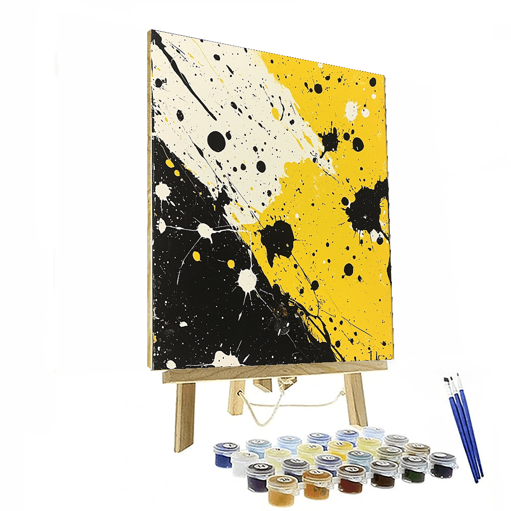 Jackson Pollock Inspired Pollock's Energetic Whirl  Painting By Numbers Kit