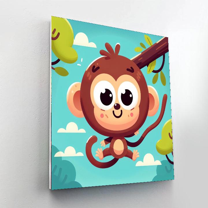 Cheeky Monkey Business Numbered Painting Kits