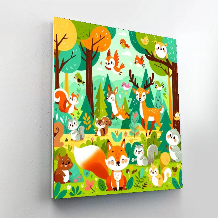 Forest Adventure Buddies Numbered Painting Kits