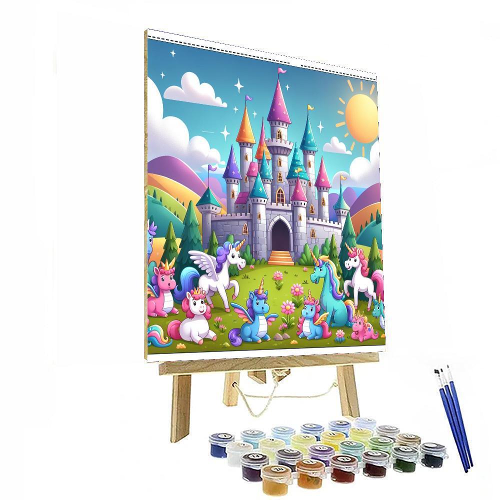 Colorful Fantasy Kingdom Painting By Numbers Kit