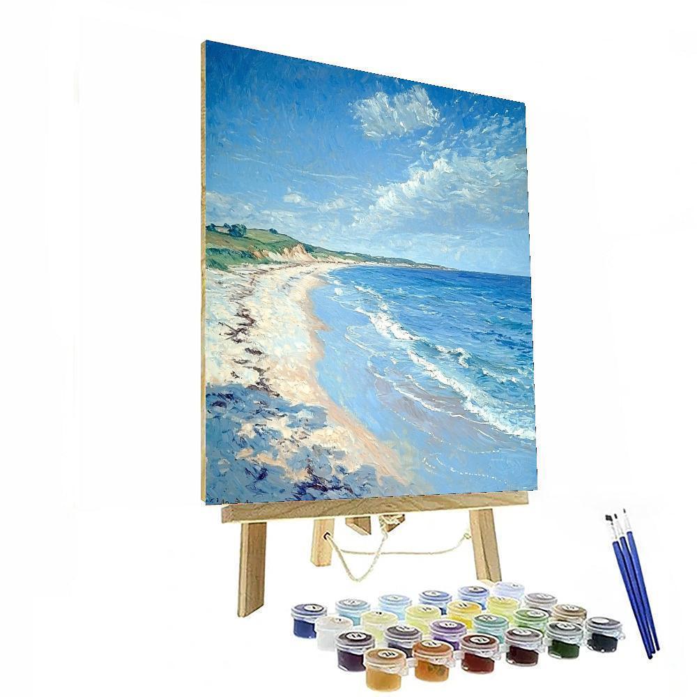 Berthe Morisot Inspired Seaside Solitude  DIY Paint By Numbers