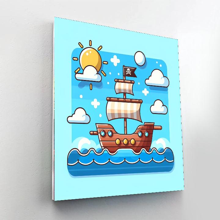 Oceanic Pirate Quest Paint By Numbers Art