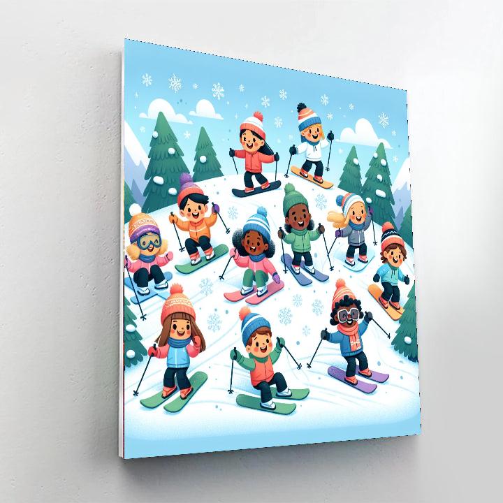 Arctic Snow Sports Festival Paint By Numbers