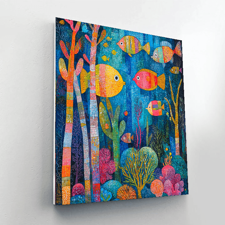 Paul Klee Inspired The Spirit Of The Ocean  Paint By Numbers Kits