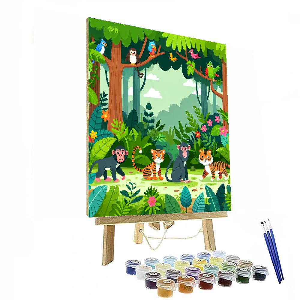 Enchanted Jungle Expedition Numbered Painting Kits