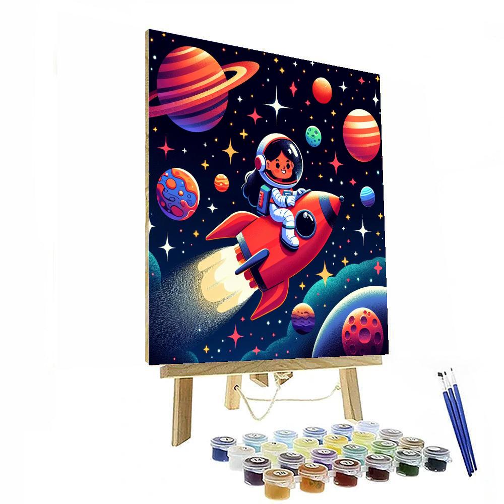 Space Journey Mission Painting Number Kit