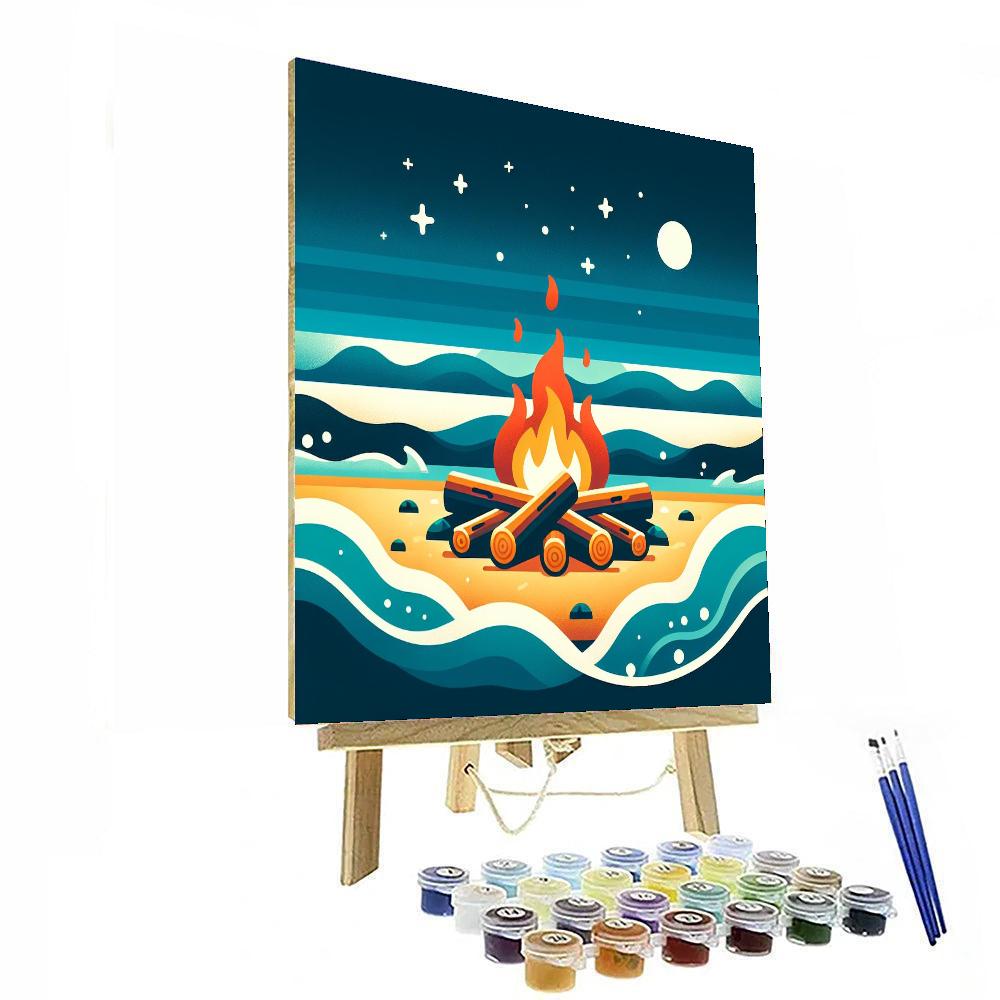 Coastal Campfire Numbered Painting Kits