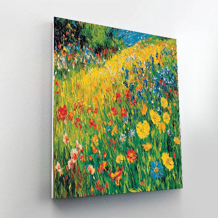 Van Gogh Inspired Golden Sunlit Meadows  Paint By Number