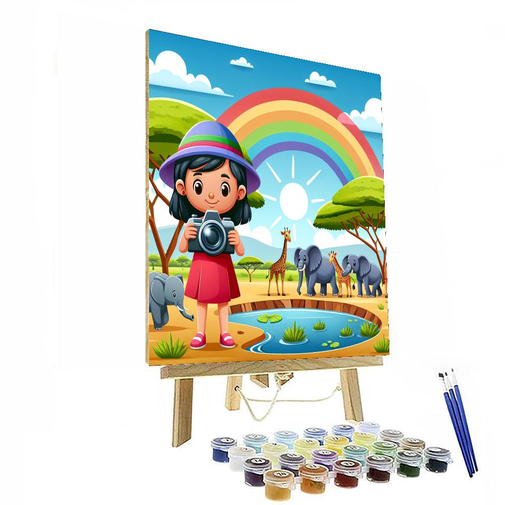 Wildlife Photographer Safari Painting Number Kit