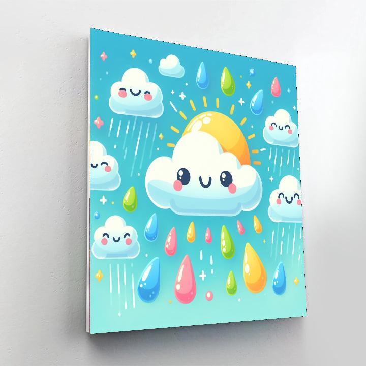 Cheery Cloud Parade Painting Number Kit
