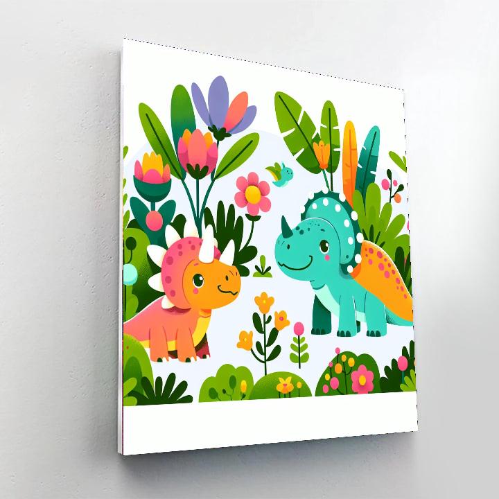 Garden Of Dinosaurs Paint By Color