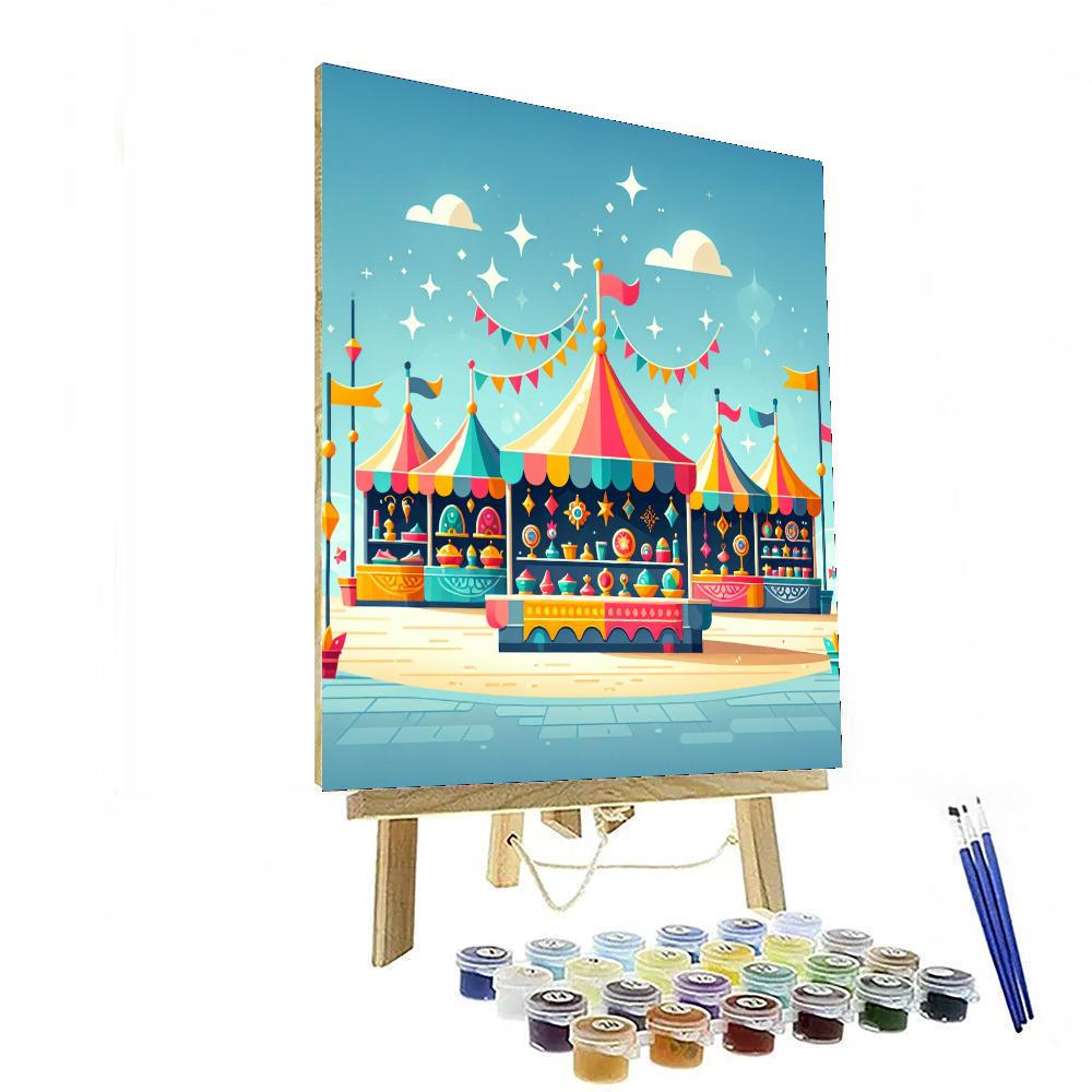 Magic Market Bazaar Painting Number Kit