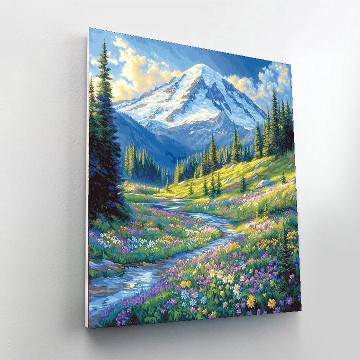 Mount Rainier - Washington Paint By Numbers