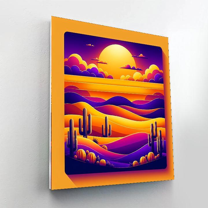 Glorious Desert Sunrise DIY Paint By Numbers