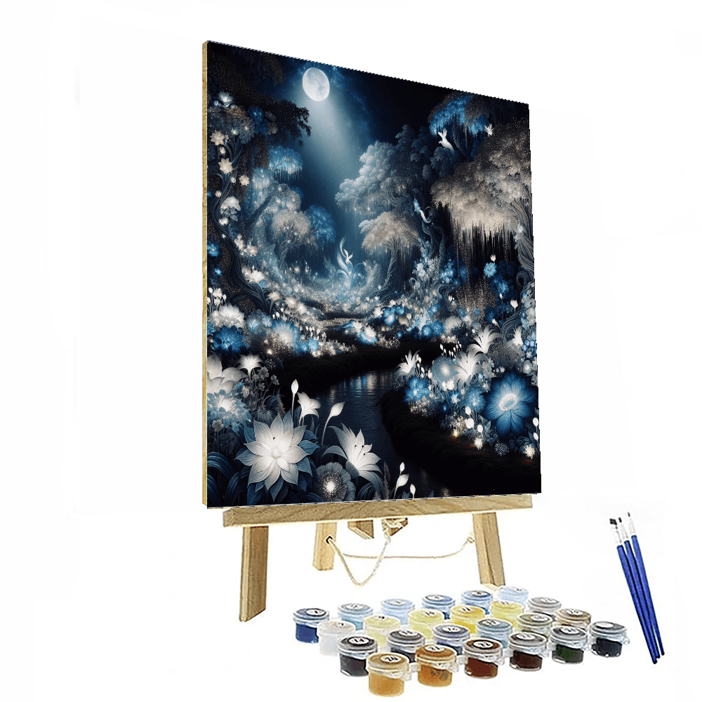 Mystic Night Garden Number Painting