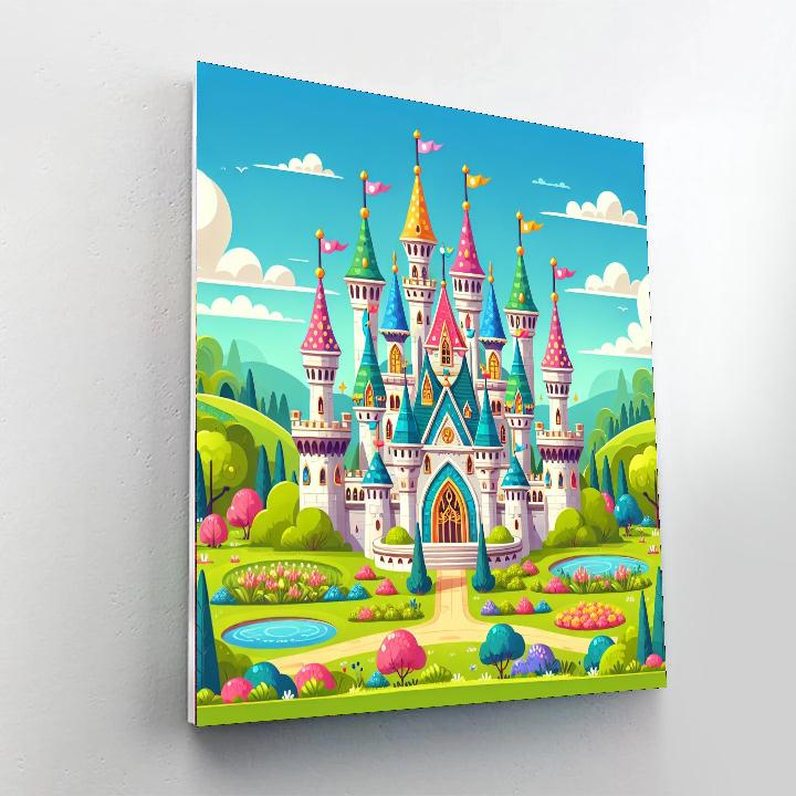Amazing Fantasy Castle Paint By Numbers Art