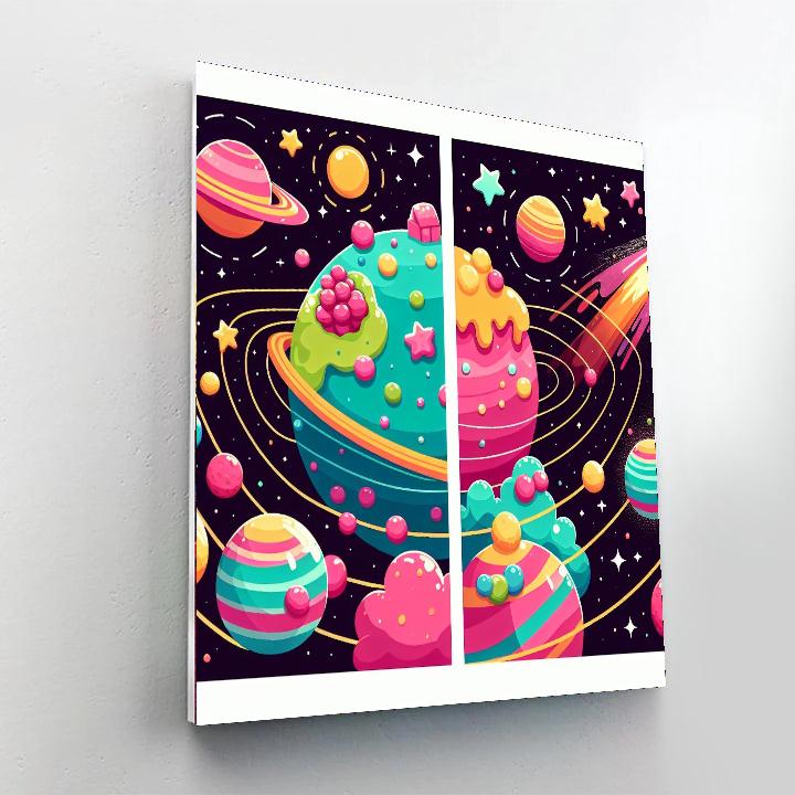 Cosmic Candy World Paint By Numbers