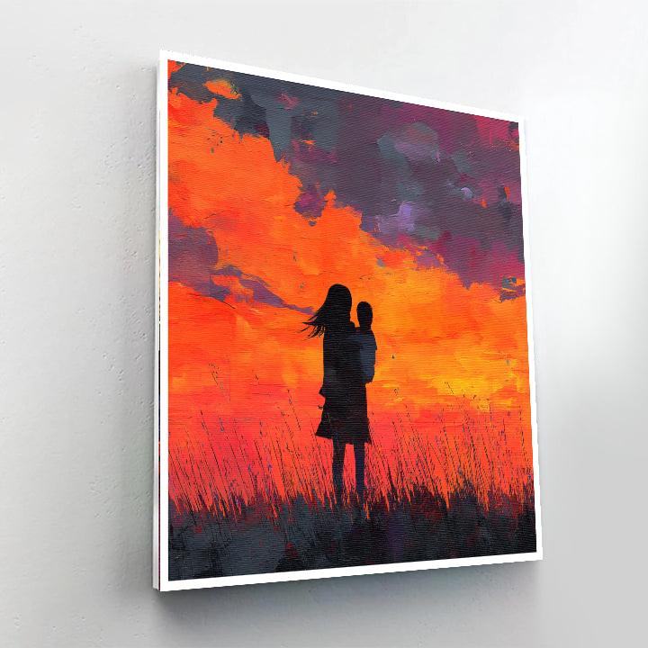 Silhouettes Of Connection Painting Number Kit