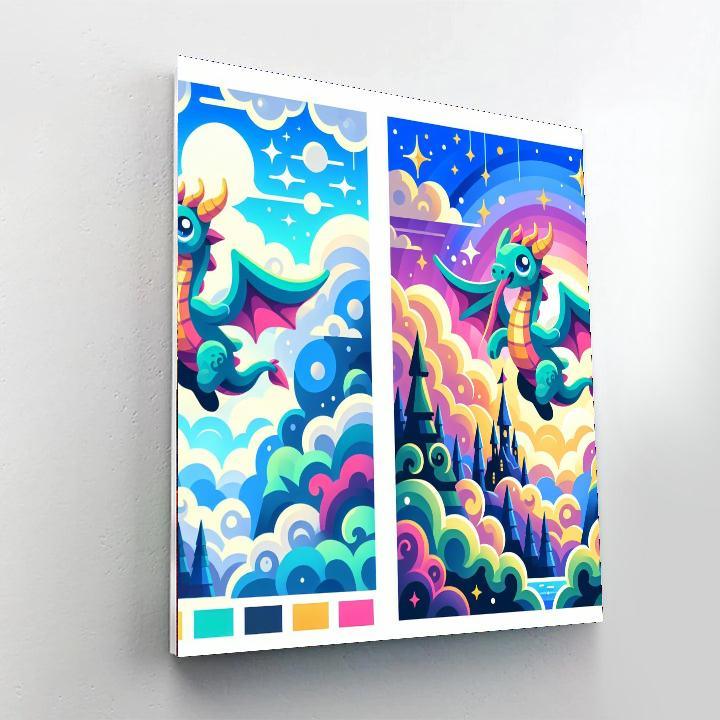 Dreamy Dragon Land DIY Paint By Numbers