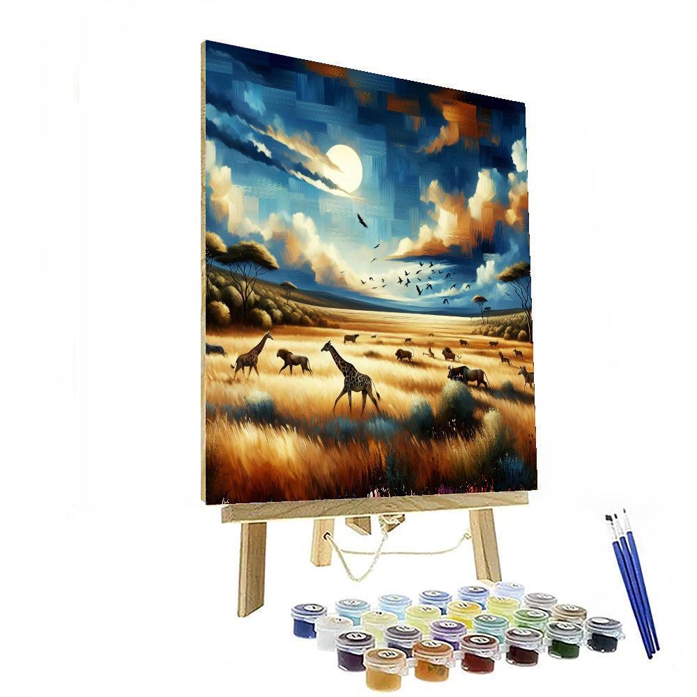Horizon Of The Savanna Paint By Numbers Art