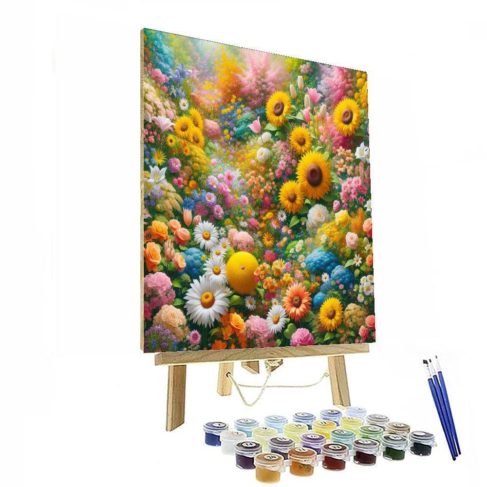 Summer Blooms Delight Paint By Number