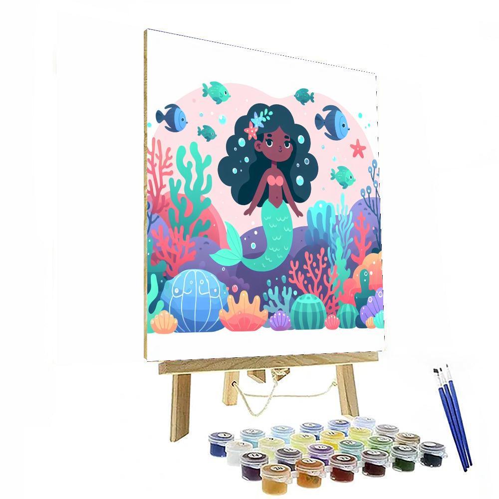 Ocean Mermaid Realm Paint By Numbers Art