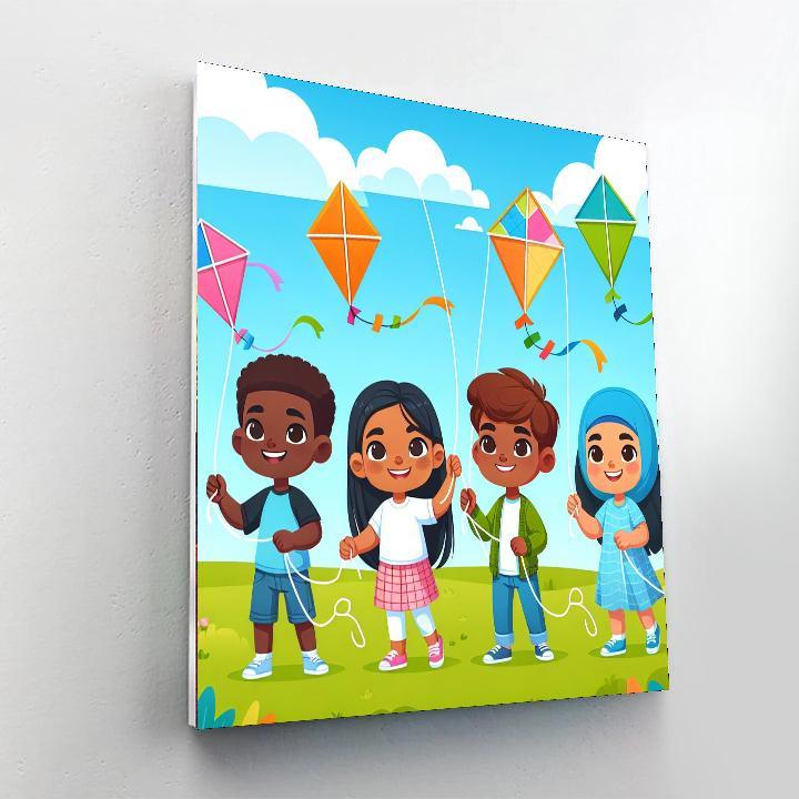Flying High Kites Numbered Painting Kits