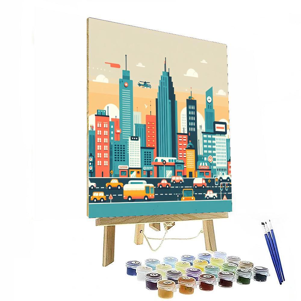 Busy City Adventures Paint By Color
